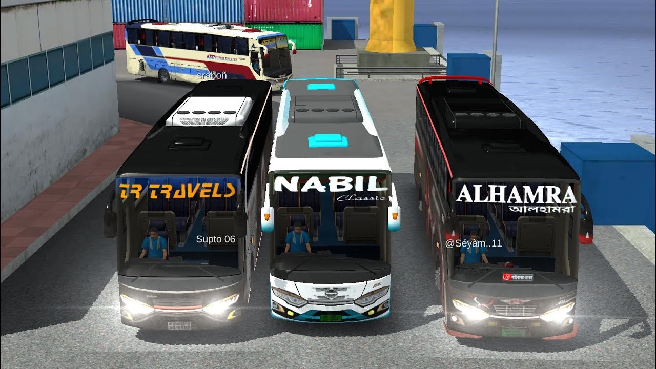 NABIL x TR Travels x Alhamra x SB Super Deluxe Bus Race 🔥| # ...