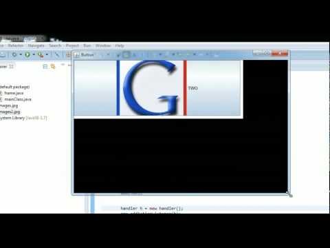 Java GUI 5 JButton + ImageIcon ใส่รูปในปุ่ม