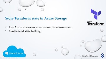 Store Terraform state in Azure Storage | Terraform with Azure