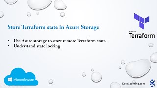 Store Terraform state in Azure Storage | Terraform with Azure