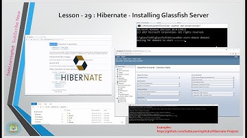 Lesson - 29 : Hibernate - Installing Glassfish Server