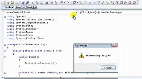 Hola mundo en C# Visual .Net C#