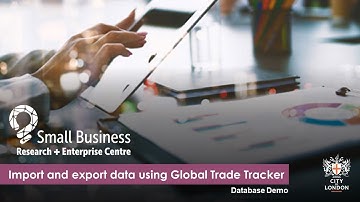 Import and Export data using Global Trade Tracker
