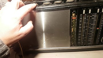 Cuban Spy Numbers HM01 on 17480 Khz with Grundig Satellit Transistor radio