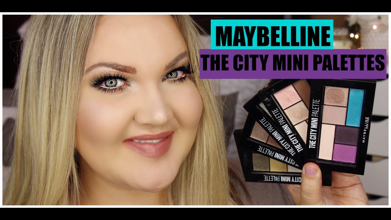 NEW MAYBELLINE THE CITY MINI PALETTES | SWATCHES + LOOK