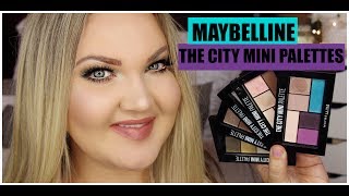 NEW MAYBELLINE THE CITY MINI PALETTES | SWATCHES + LOOK