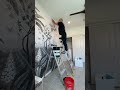 From Blank Wall to Jungle Vibe 🌿Watch the Wall Transform #wallpaperinstallation #accentwall #home