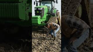 🚜 $500,000 John Deere 9RX Stuck in Deep Mud 😱 | Extreme Tractor Power in the Field!