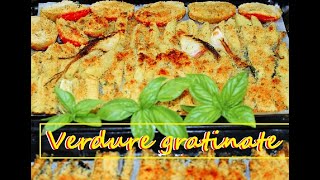 VEGETABLES GRATINATED FROM THE GARDEN ZUCCHINI GRATINATE EGGPLANT GRATIN BAKED VEGETABLES