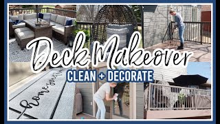DECK MAKEOVER | PATIO CLEAN & DECORATE WITH ME 2021 PART 1