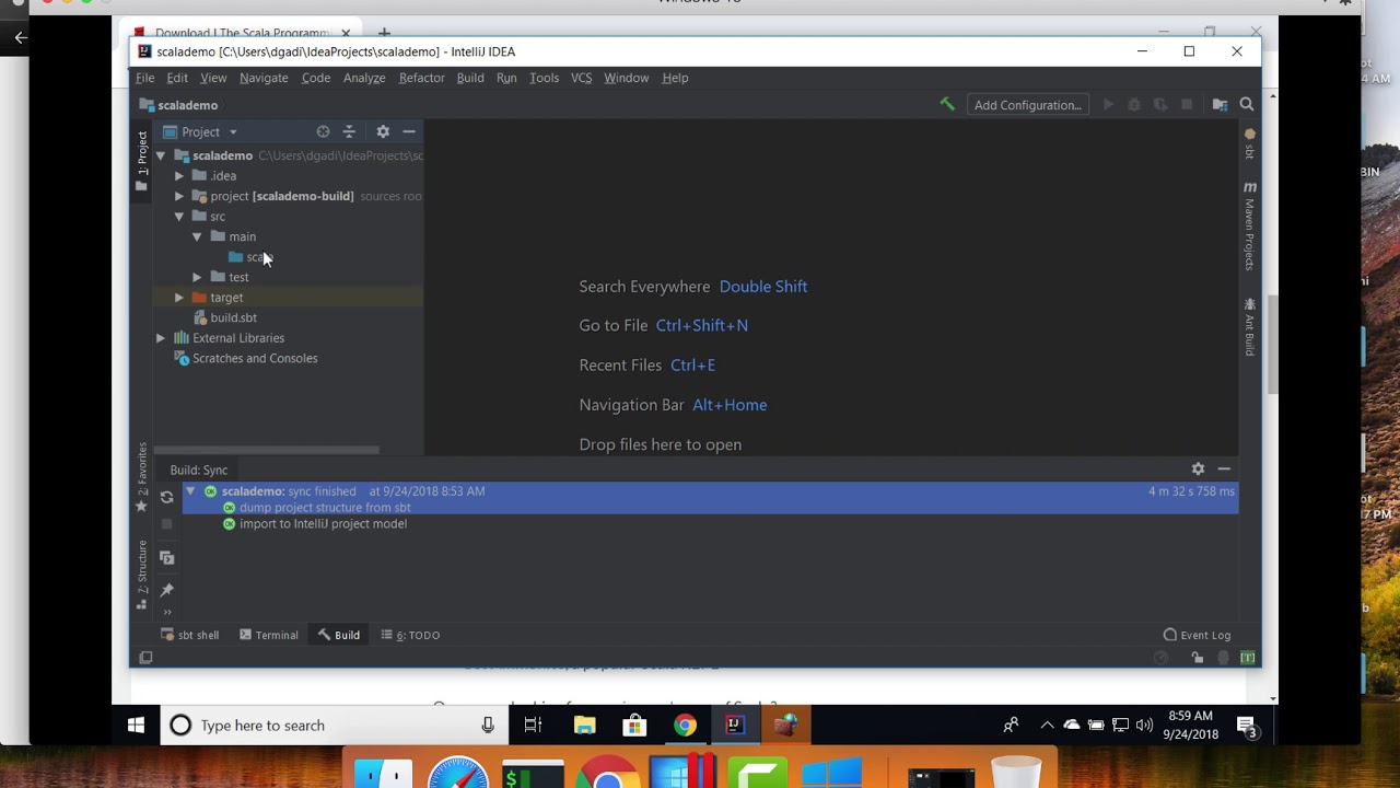 Scala - Setup Development Environment - Develop Hello World - YouTube