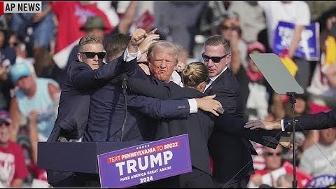 Shots fired at rally in Pennsylvania for former President Donald Trump