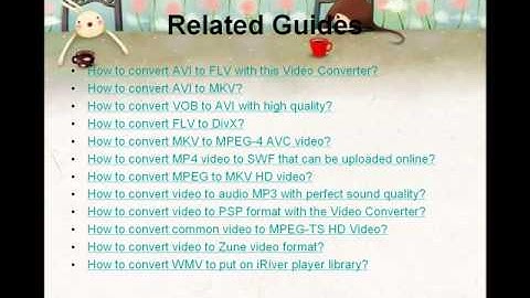 How to convert VOB to AVI with high quality