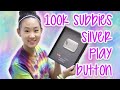 UNBOXING SILVER PLAY BUTTON | TutorialsByA 100,000 Subbies