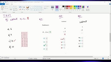 Math, Grade 1, December 18, Subtraction skill builder