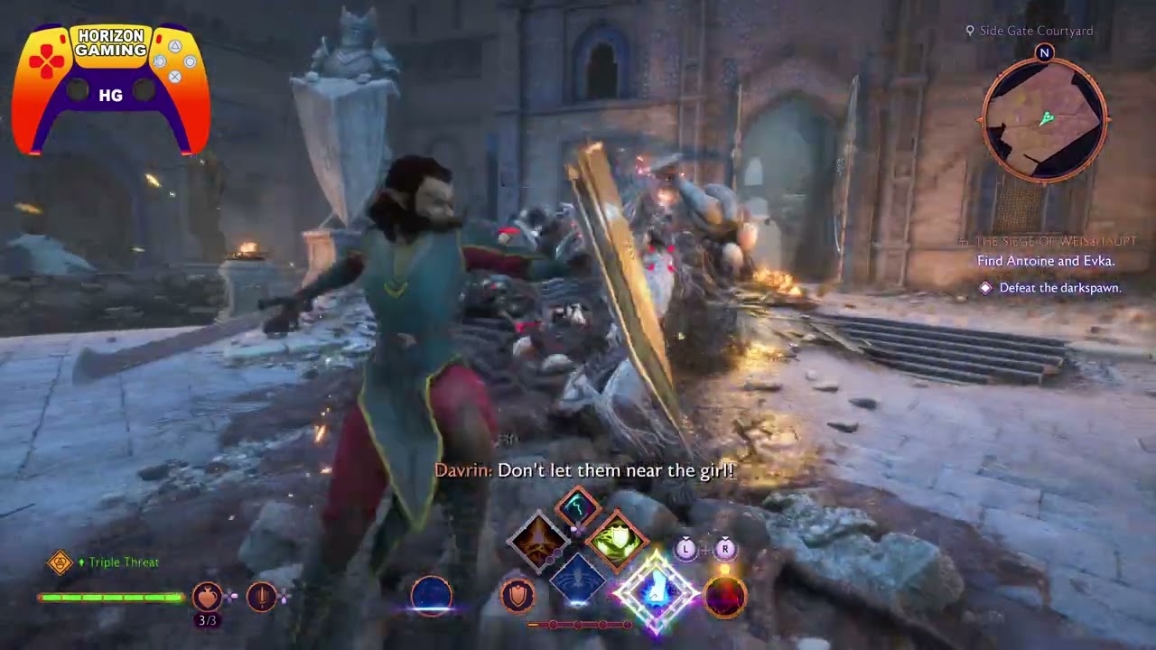 How to Finish Find Antoine and Evka, Enter the courtyard, Follow Mila - Dragon Age The Veilguard