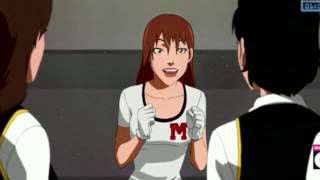YOung Justice girls are happy