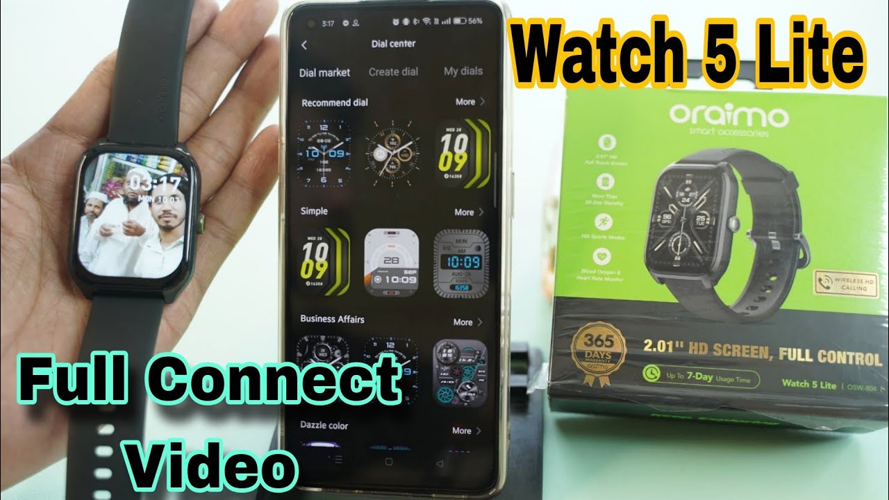 Oraimo Watch 5 Lite Smartwatch কিভাবে কানেক্ট করবেন | Full Setup || Android With i Phone Connect