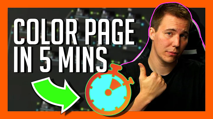 COLOR PAGE IN 5 MINS - DaVinci Resolve Basics Tutorial for Beginners