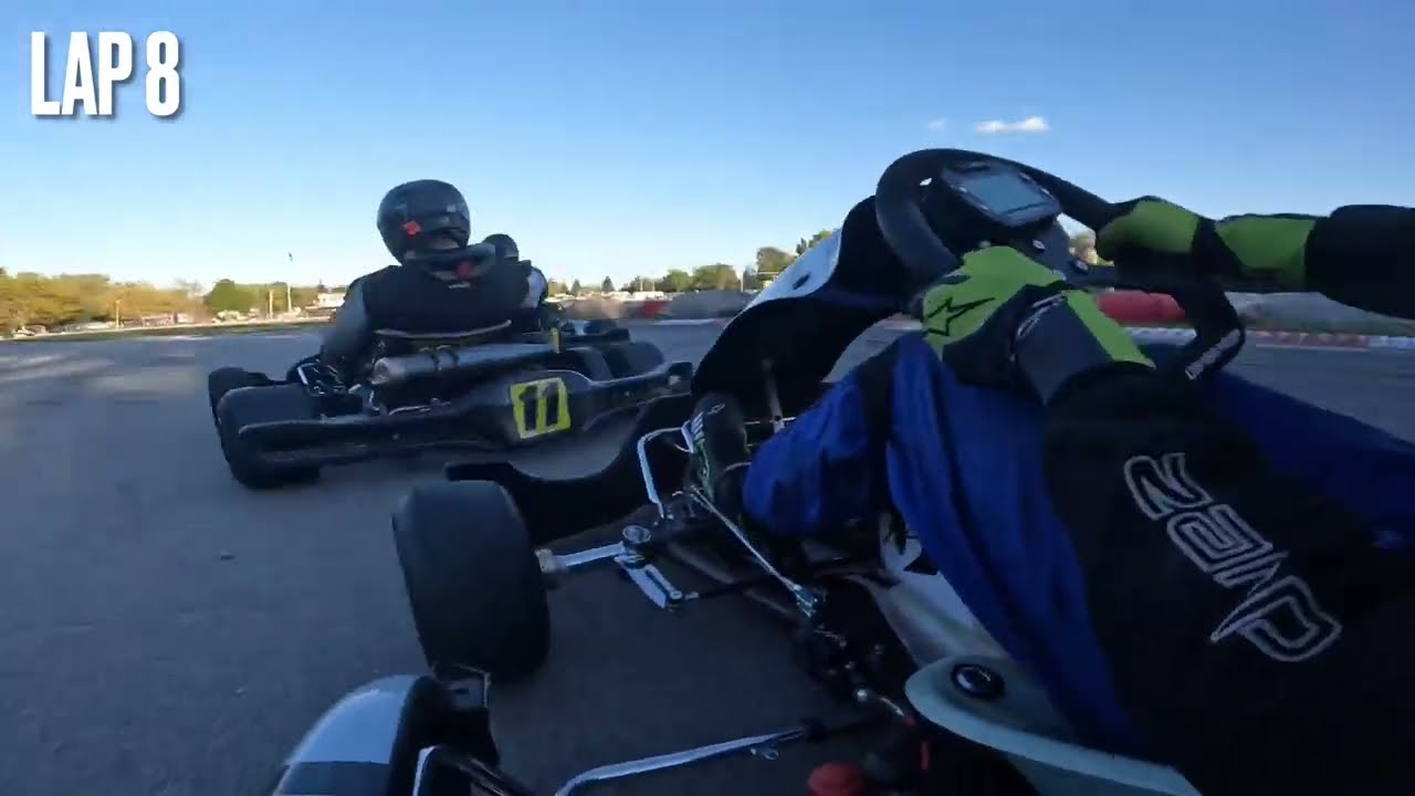 Golden Hour Race at Badger kart club Ka 100 sr club race 14