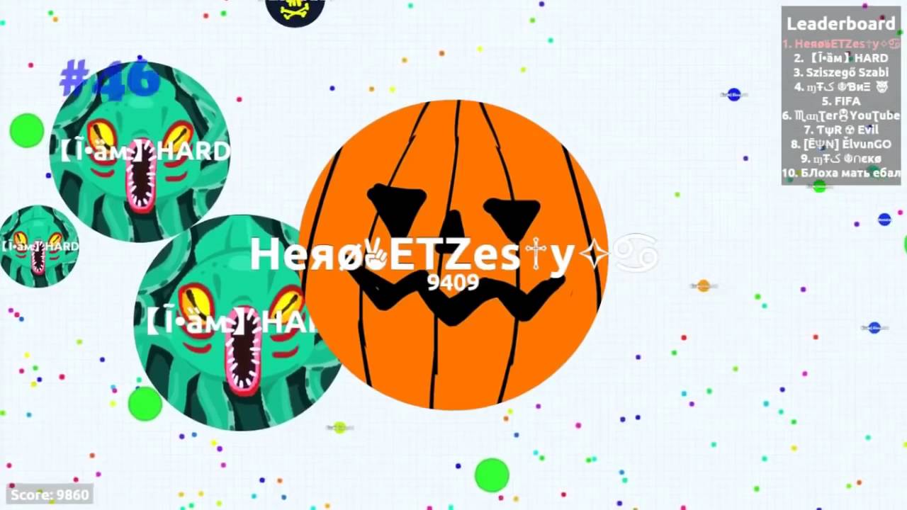 AMAZING AGAR IO POPSPLIT MONTAGE! 50+ POPSPLITS! Hero ⚡