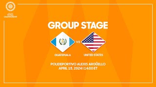 Guatemala vs United States | 2024 Concacaf Futsal Championship