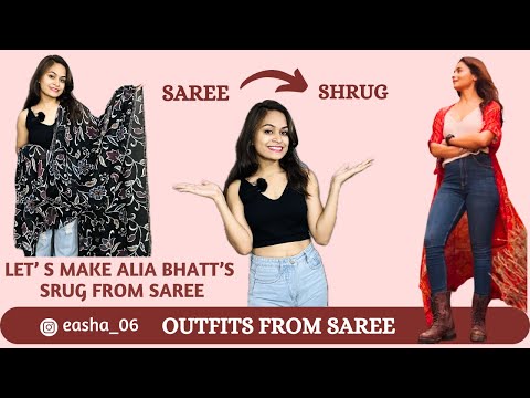 Shrug From a saree | Easha sahu