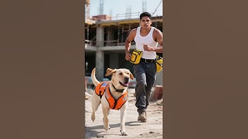 ⚠️ Falling Object Alert! Labrador Saves the Day in the Nick of Time! 🐾
