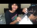 Update on my Moms Transitioning Hair | Deep Conditioning with Uncle Funky’s Daughter!