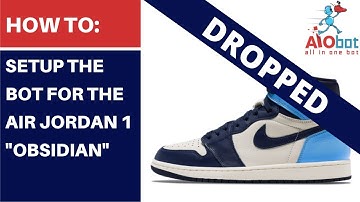 AIO Bot V2 - How to set up the bot for the Air Jordan 1 Obsidian!