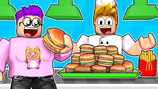 We Got BANNED In ROBLOX COOK BURGERS!? (LANKYBOX FUNNY MOMENTS!) screenshot 3