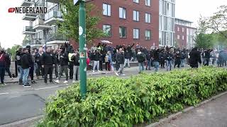 ME ingezet en aanhouding na onrust bij demonstratie rond asielzoekerscentrum