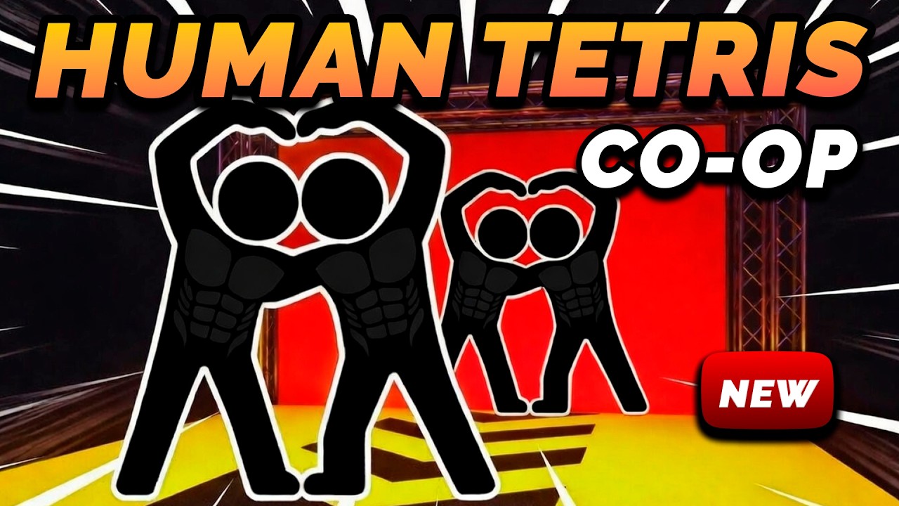 HUMAN TETRIS | Viral CO-OP👫 | Interactive Workout 🔥 Fitness Game ORIGINAL