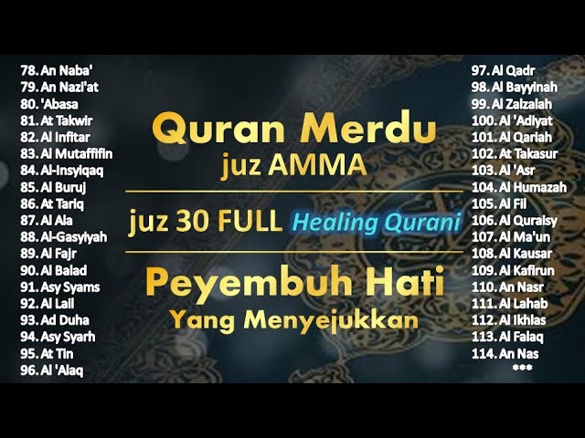 Juz 30 | Surat-Surat Pendek Al-Quran | Juz 'Amma Part 589mnbhj class=