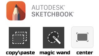 SKETCHBOOK MOBILE | HOW TO COPY PASTE | CENTER SCREEN | MAGIC WAND EXPLAINED screenshot 4