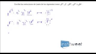 ejercicio resuelto hallar la estructura de Lewis de iones - YouTube