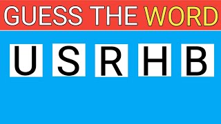 Scrambled Word Challenge – Part 1 | Can You Unscramble All 50 Words?