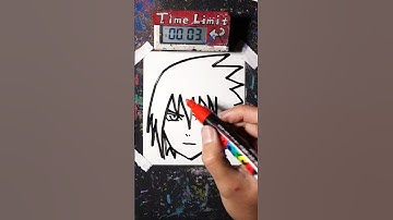 How to Draw SASUKE in 30 Seconds