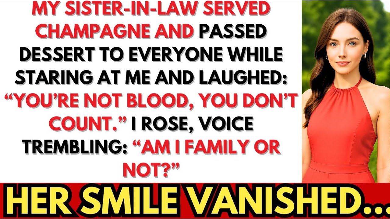 My Sister-in-Law Served CHAMPAGNE and DESSERT to the ENTIRE FAMILY — Everyone Except ME. But Then…