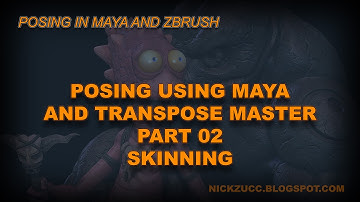 Posing A Character With Maya Skeleton And Transpose Master P2 Skin Weighitng
