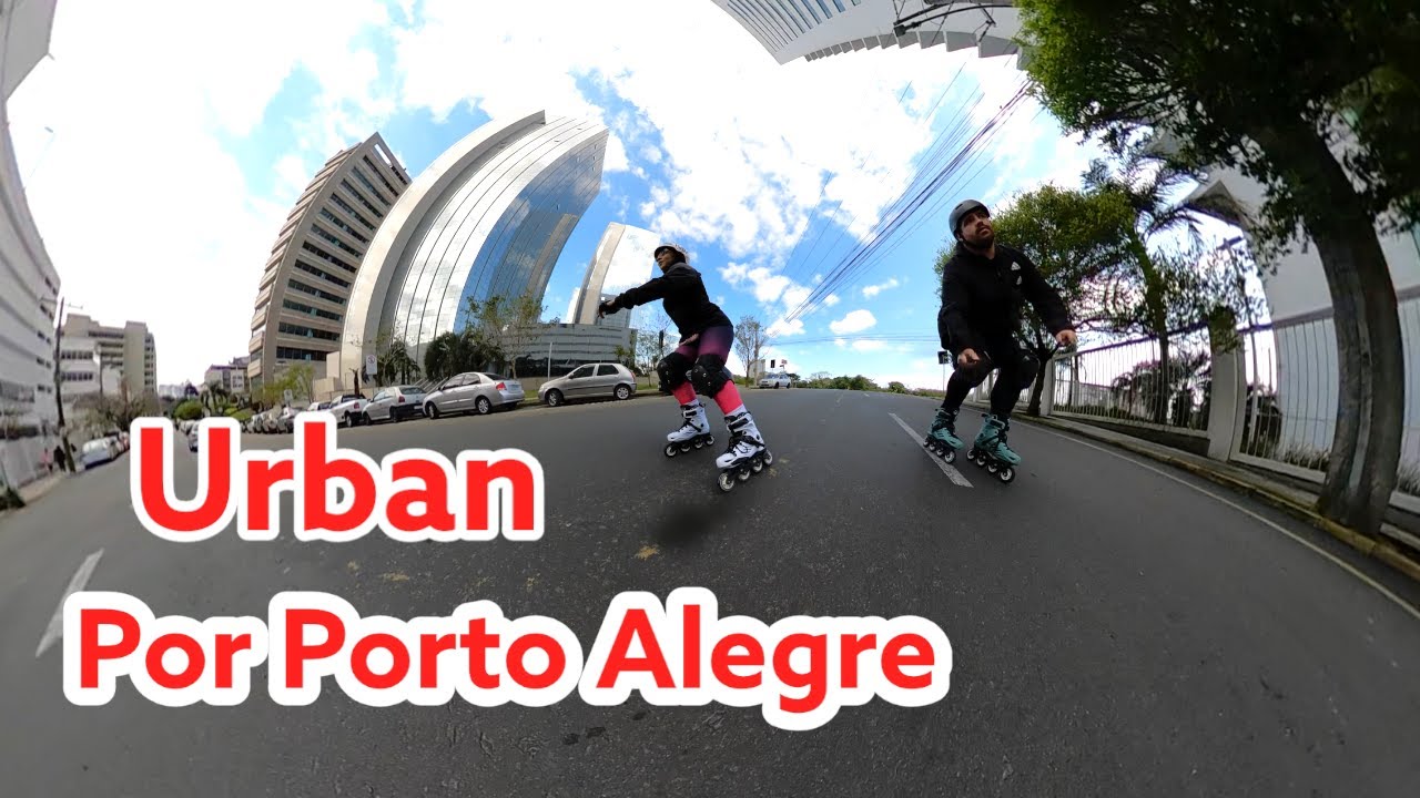 Urban por Porto Alegre - testando o patins HD INLINE FAST