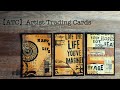 【ATC】Artist Trading Cards スタンプコラージュバージョン