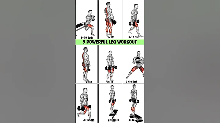 9 Powerfull Dumbbell Leg Workout to Transform Lower Body| #workout #legworkout thumbnail
