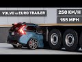 Volvo s60 crashes to the euro trailer  250 kmh  realistic crash test