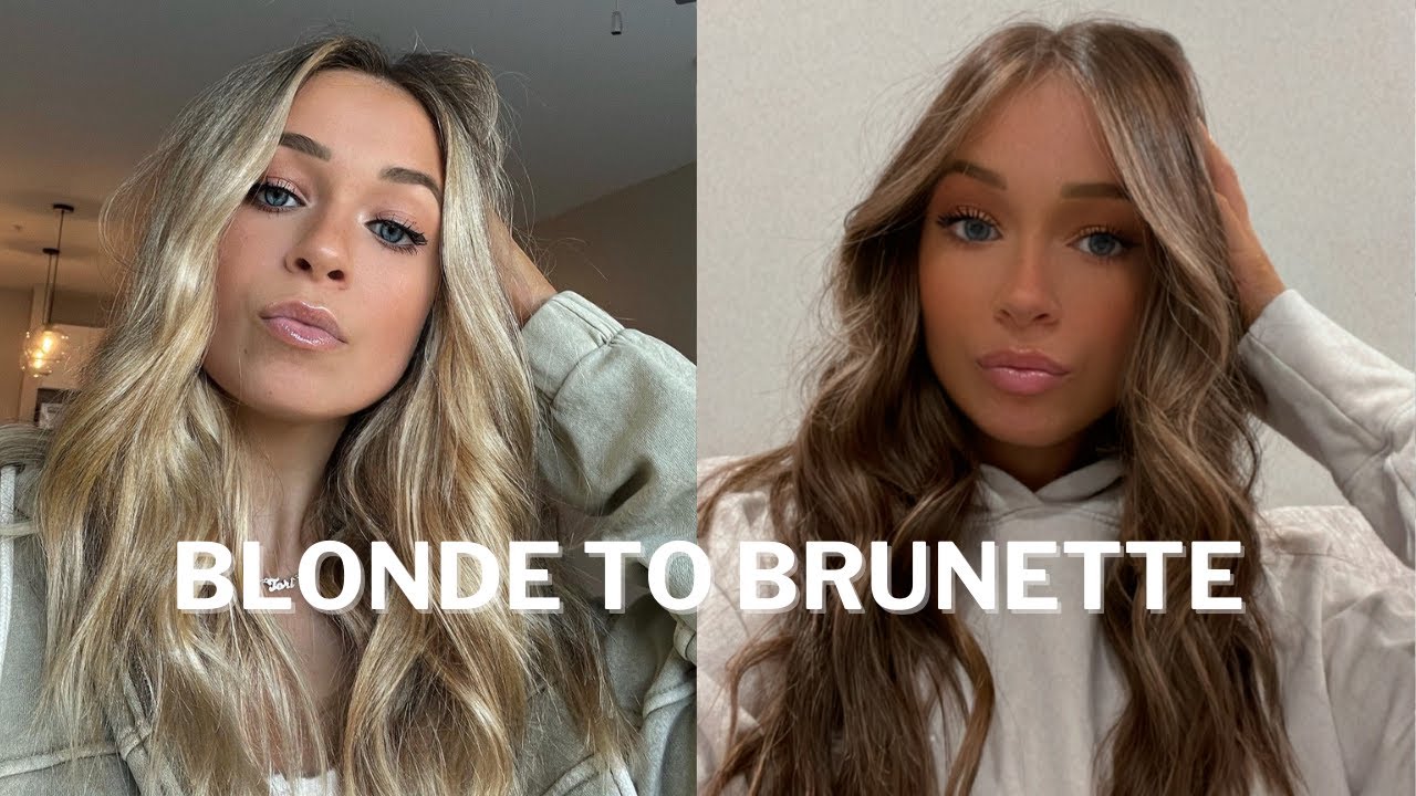 Blonde to Hair transformation for a lived in, sunkissed