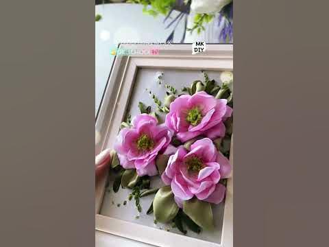 DIY Приглашаю на мастер- класс по вышивке миниатюры лентами. - YouTube