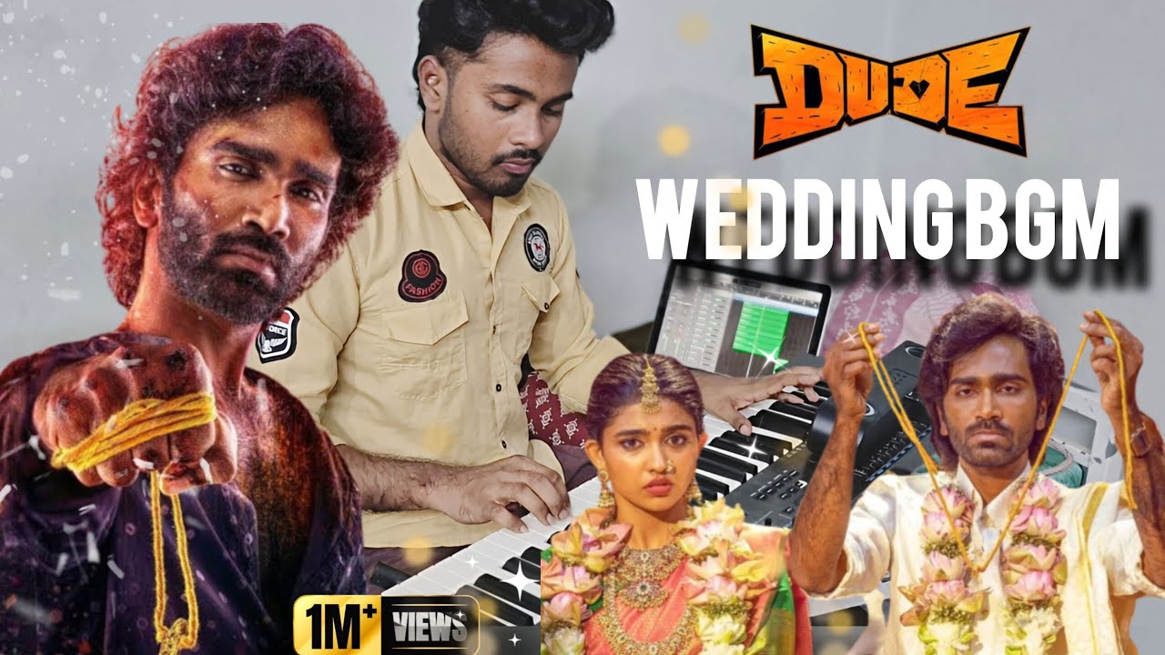 DUDE 🍫 WEDDING SCENE BGM 🔥4k|| keyboard cover 🎹 