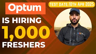 🔥 Optum Hiring 1,000 Freshers 🚀 | 🏢 3 Days WFO + 🏠 2 Days WFH | ✅ Non-Sales 💼 Easy Job!