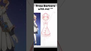 Draw Barbara from Genshin Impact with me! ^^ #fanart #genshinimpact #foryou #barbaragenshinimpact