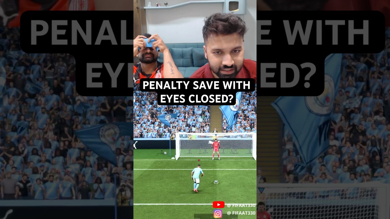 PENALTY SAVE WITH EYES CLOSED? 
